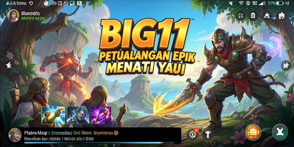 Screenshot gameplay BIG11 yang menampilkan petualangan menegangkan.