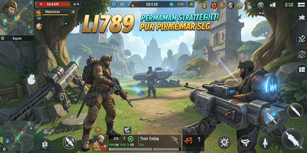 Screenshot utama LI789 menampilkan pertempuran strategis yang seru.