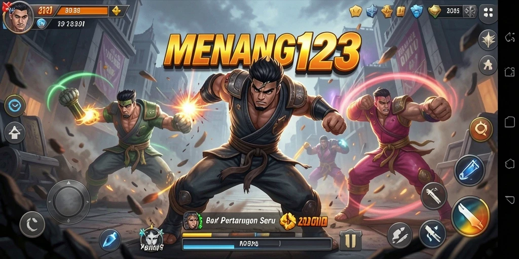 Tampilan aksi pertarungan mendebarkan di MENANG123.